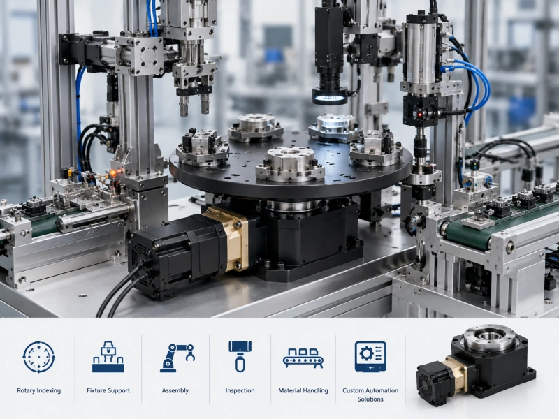 rotary positioning applications in custom automation equipment