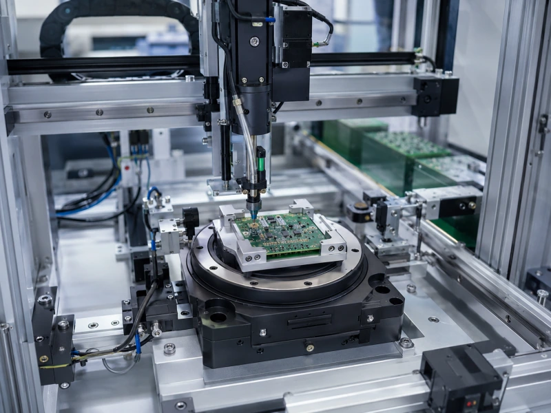 hollow rotary platform for electronic assembly automation