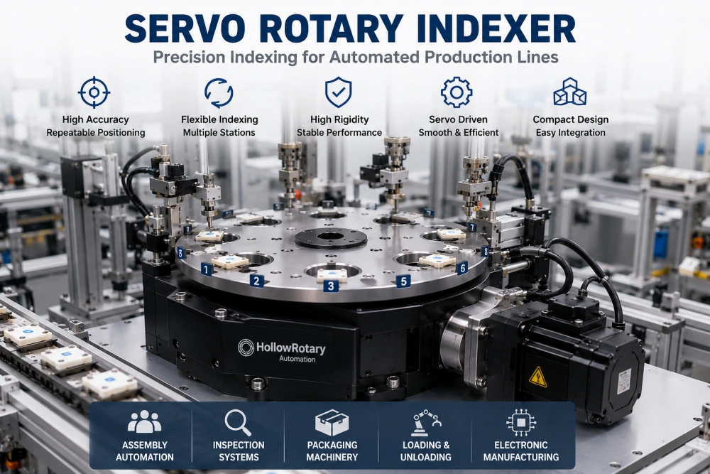 servo rotary indexer used in automation equipment