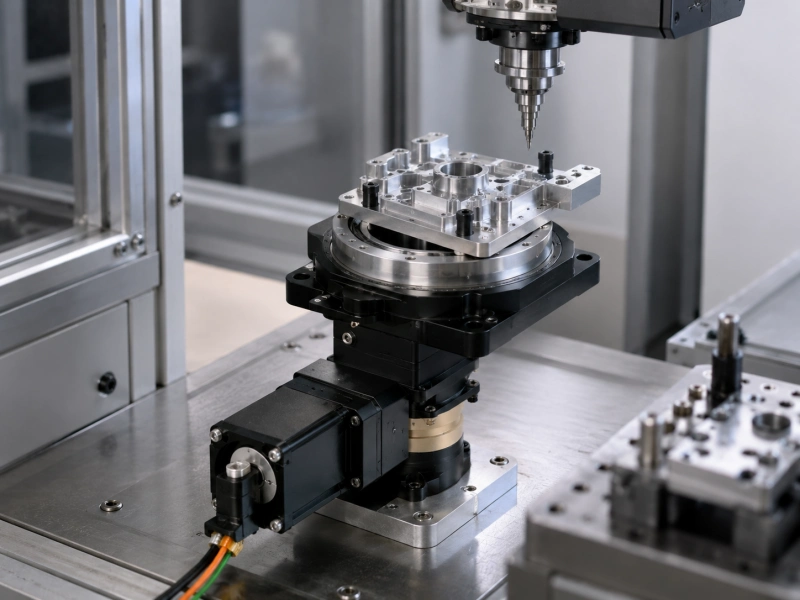 servo rotary positioner for fixture orientation