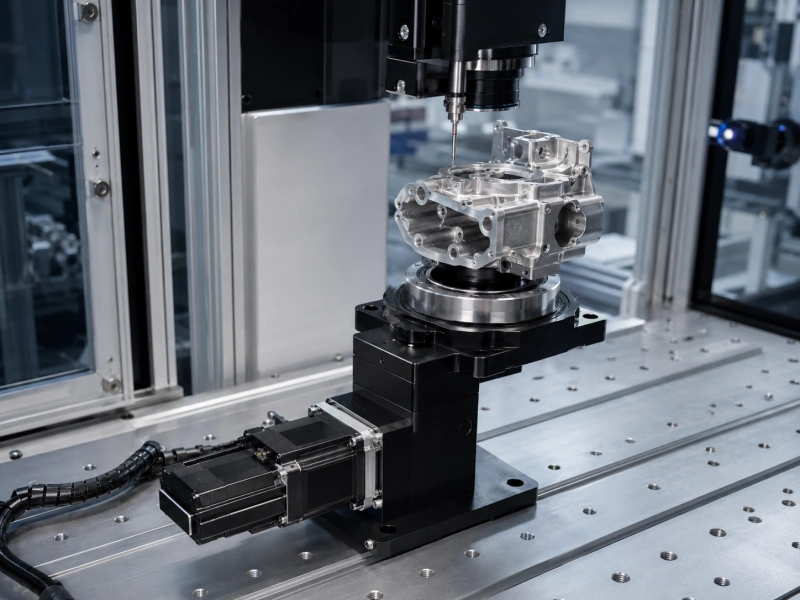 servo rotary positioner for inspection alignment