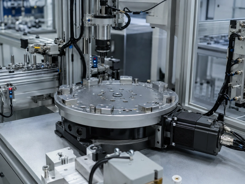 servo rotary table in automated production system