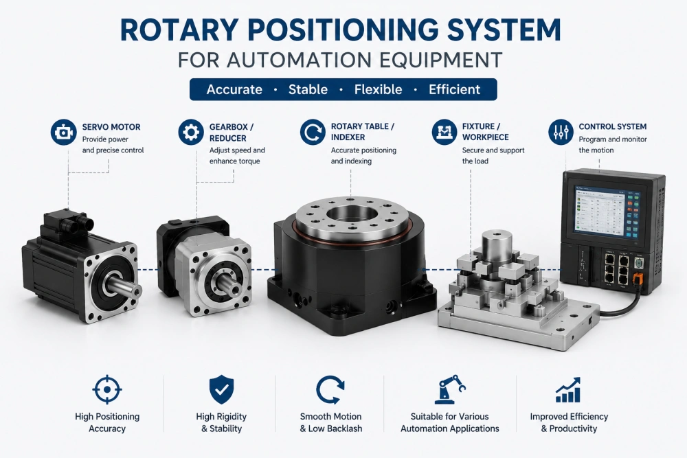 rotary positioning system for automation equipment