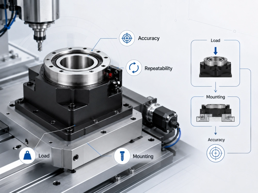 rotary table repeatability runout and fixture load accuracy factors