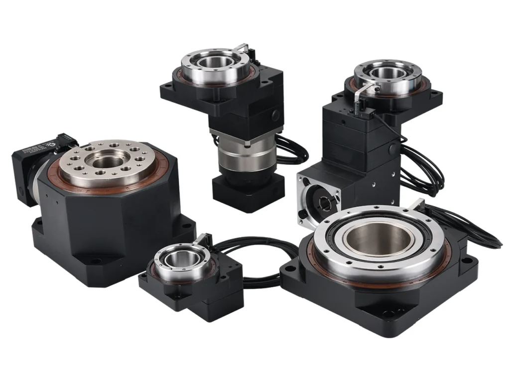 hollow shaft planetary gearbox with through-bore output