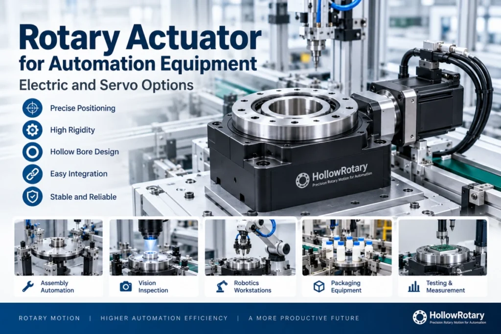 rotary actuator for automation equipment