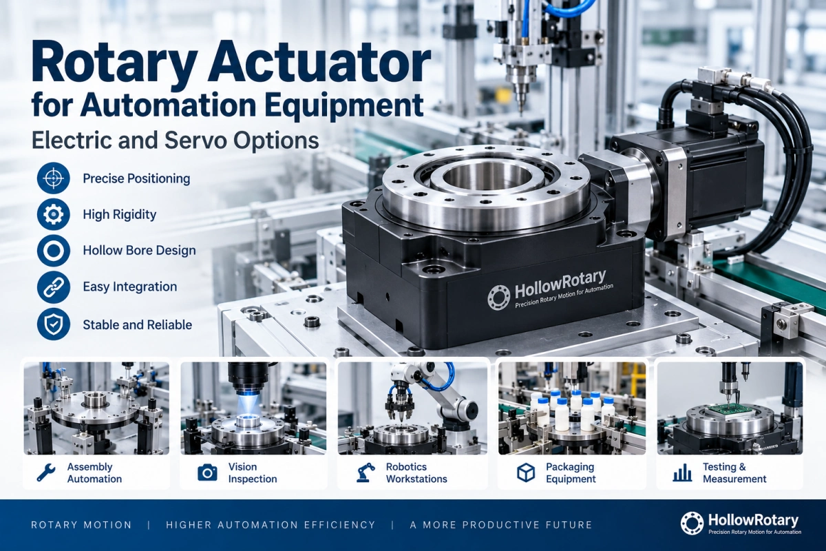 rotary actuator for automation equipment