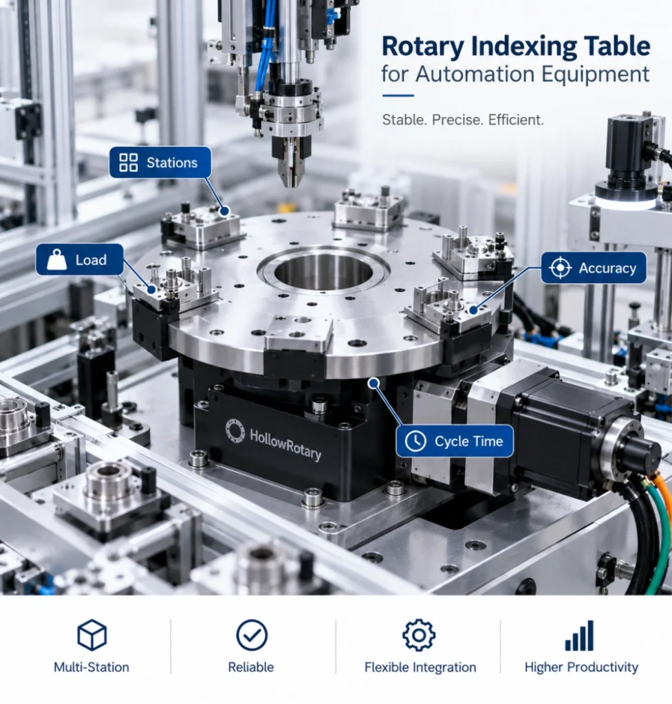 rotary indexing table selection guide for automation equipment