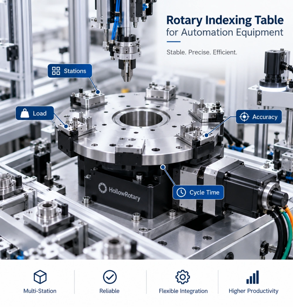 rotary indexing table selection guide for automation equipment